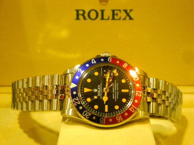 rolex replica GMT MASTER 1675 blue-red bezel jubilèè bracelet replica watch - immagine 4