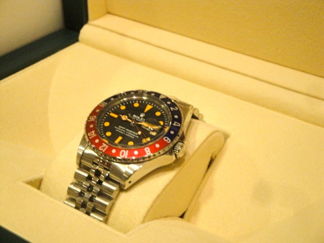 rolex replica GMT MASTER 1675 blue-red bezel jubilèè bracelet replica watch - immagine 13
