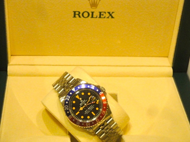 rolex replica GMT MASTER 1675 blue-red bezel jubilèè bracelet replica watch - immagine 15
