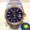 Rolex replica Sky-Dweller 326933 Bi-Colour Black Dial