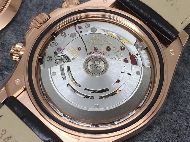 REPLICA ROLEX DAYTONA 116515 ROSE GOLD WATCH WITH SUPER CLONE 4130 MOVEMENT - immagine 12