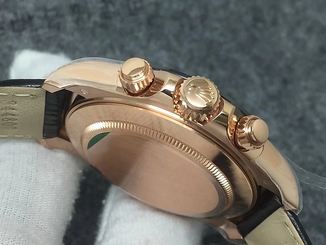 REPLICA ROLEX DAYTONA 116515 ROSE GOLD WATCH WITH SUPER CLONE 4130 MOVEMENT - immagine 14