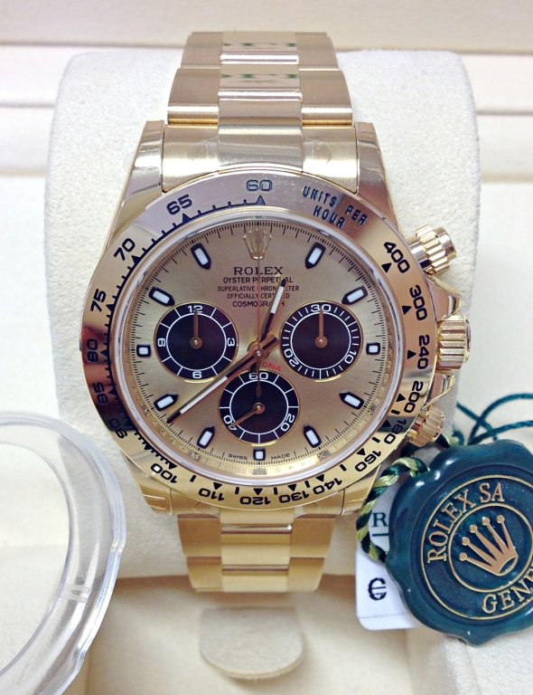 Rolex replica Daytona 116508 Yellow Gold orologio replica - immagine 2