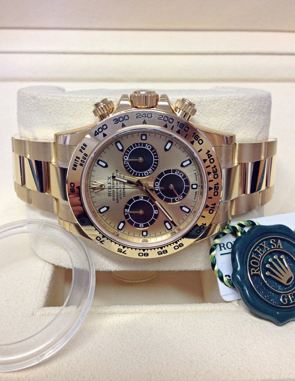 Rolex replica Daytona 116508 Yellow Gold orologio replica - immagine 5