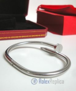 Cartier replica gioiello bracciale juste un clou white gold