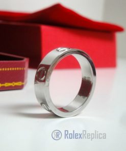 Cartier replica gioiello anello love white gold