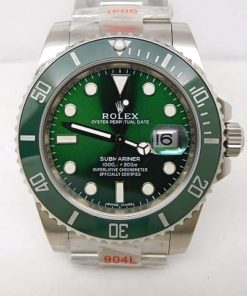 rolex replica submariner 116610LV verde hulk orologio 3135 clone movement