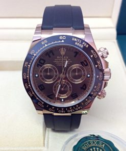 Rolex replica Daytona oysterflex chocolate 116515LN Rose Gold