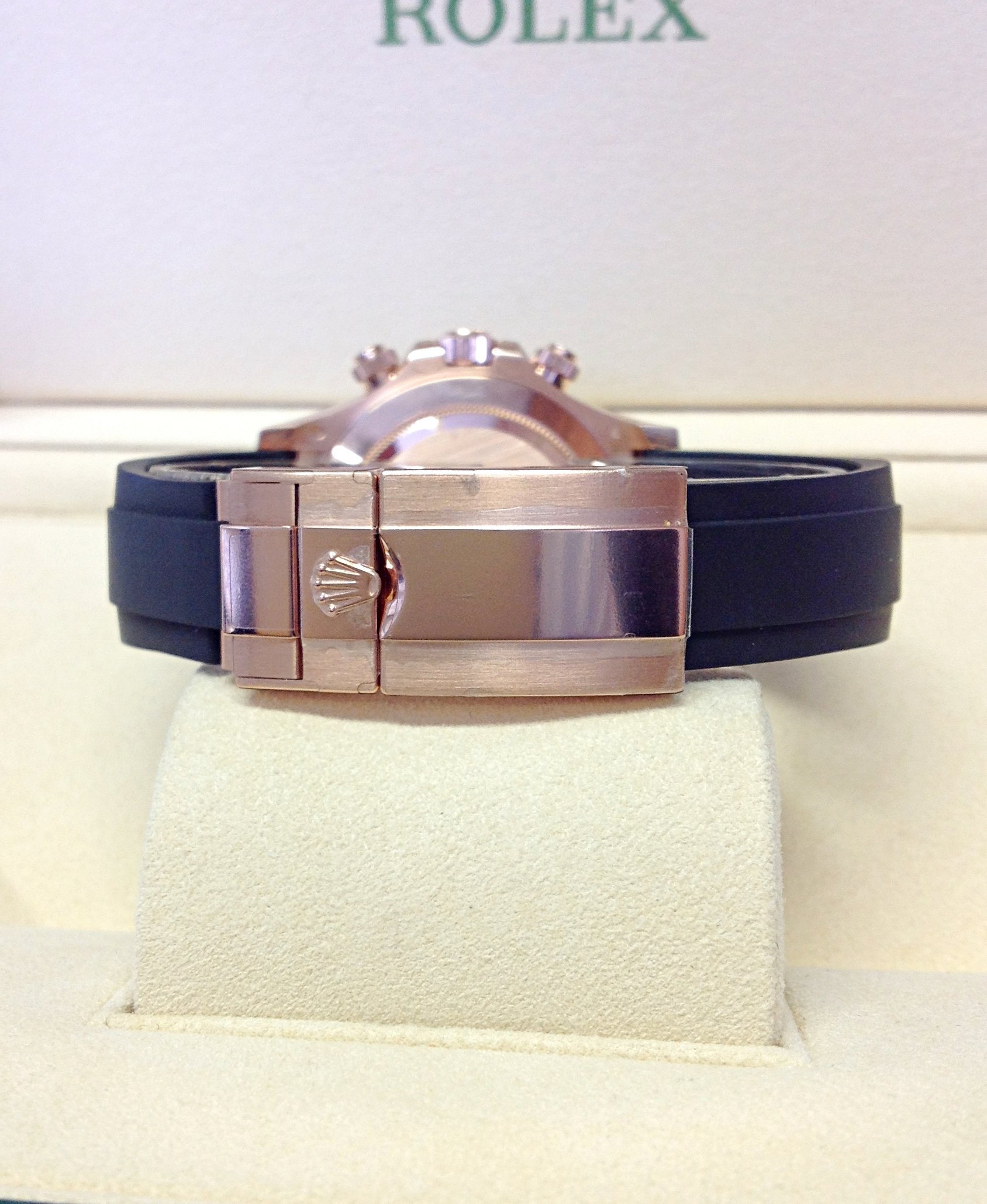 Rolex replica Daytona oysterflex chocolate 116515LN Rose Gold - immagine 3