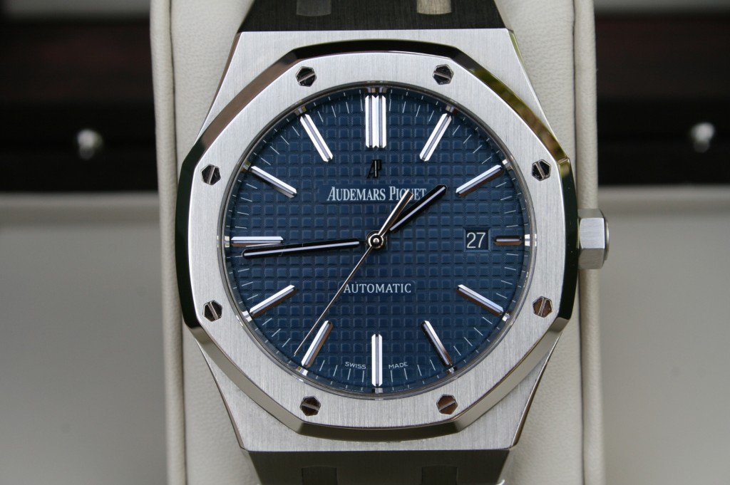 audemars piguet replica royal oak 15202ST jumbo 41mm blue dial - immagine 4