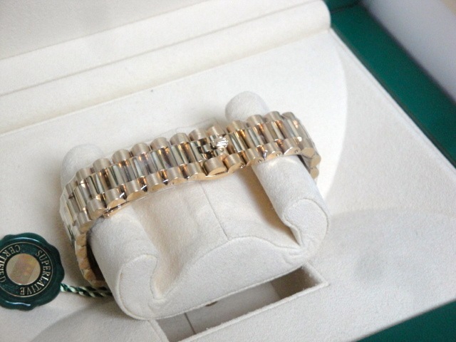 rolex replica day-date SARU brillantine yellow gold orologio replica - immagine 11