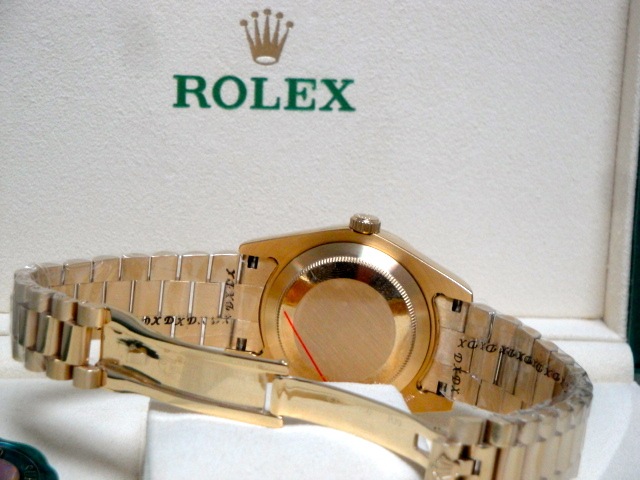rolex replica day-date SARU brillantine yellow gold orologio replica - immagine 15