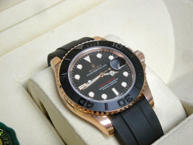 rolex replica yacht master I 116655 oysterflex clone movement 3135 - immagine 6