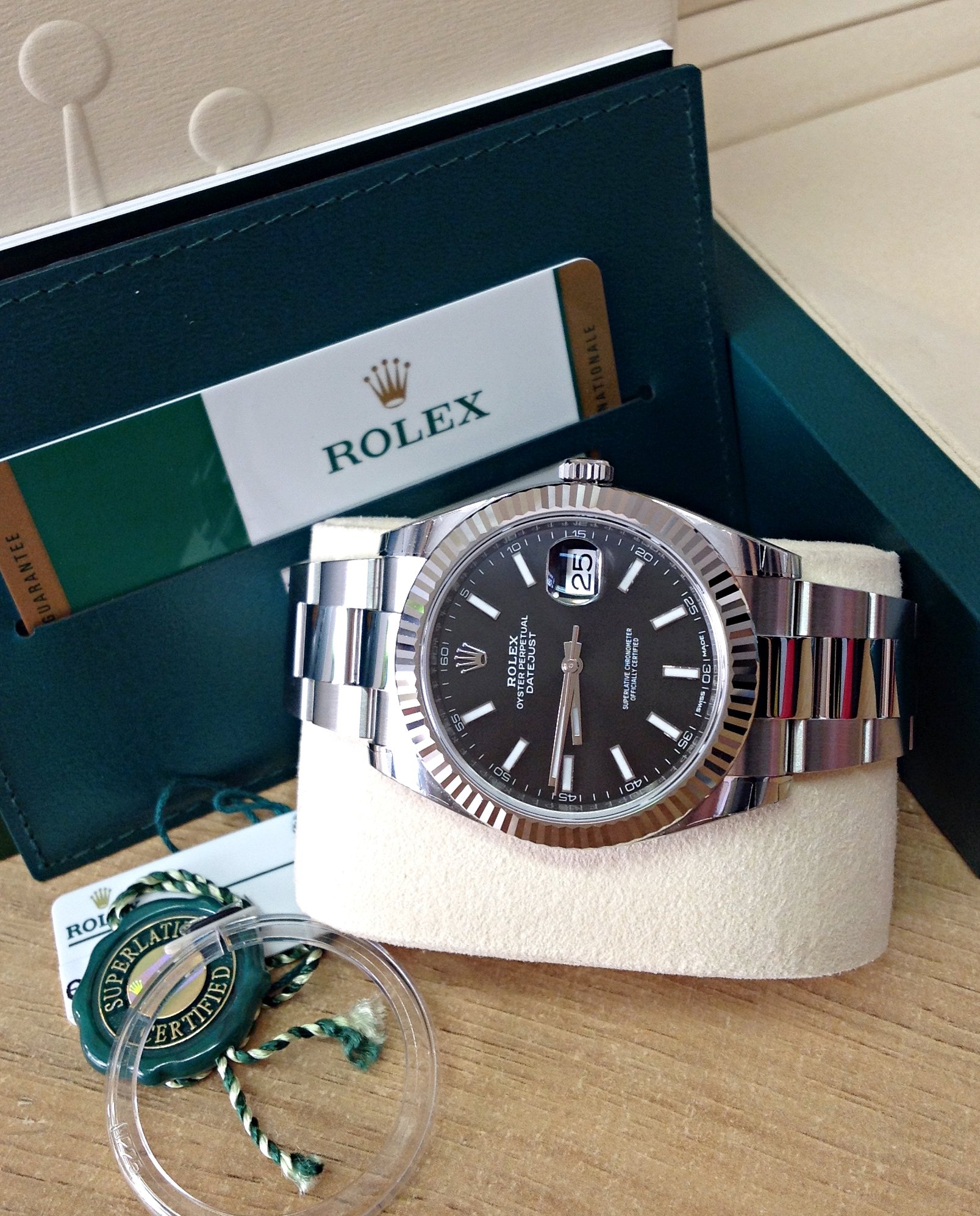 Rolex replica Datejust 41mm 126334 Black Dial oyster steel - immagine 7
