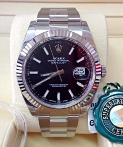 Rolex replica Datejust 41mm 126334 Black Dial oyster steel