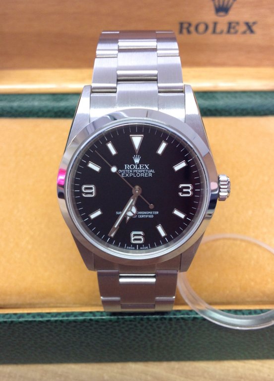 Rolex replica Explorer I 114270 36mm Black Dial - immagine 3