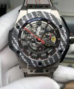 REPLICA HUBLOT BIG BANG TITANIUM CARBON BEZEL WITH CLONE MOVEMENT