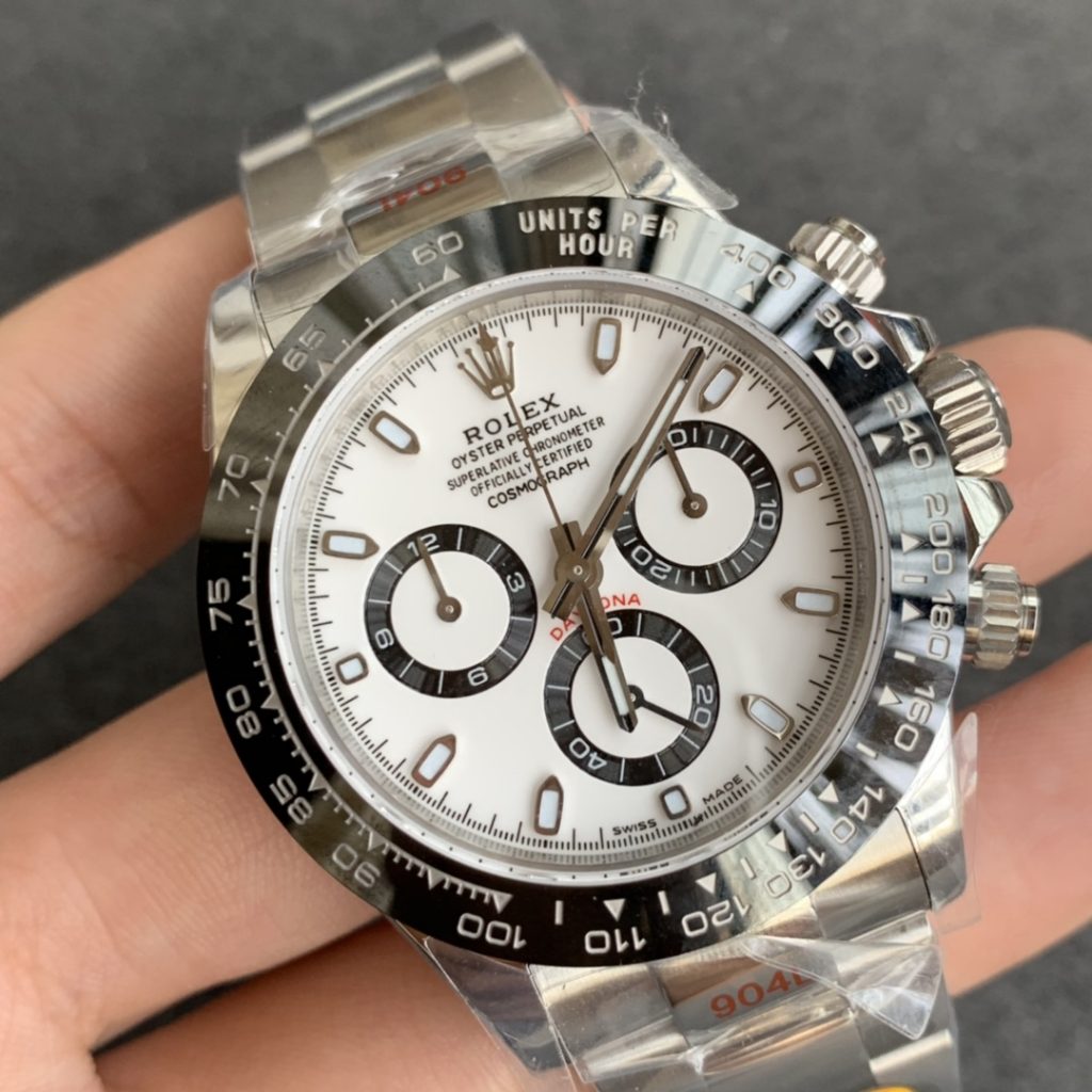 ROLEX REPLICA DAYTONA 116500 WHITE DIAL CLONE MOVEMENT 4130 - immagine 2