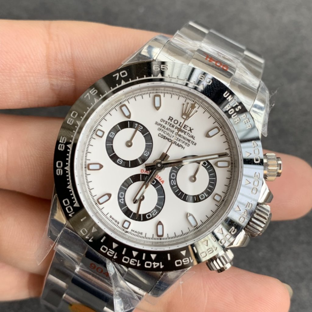 ROLEX REPLICA DAYTONA 116500 WHITE DIAL CLONE MOVEMENT 4130 - immagine 3