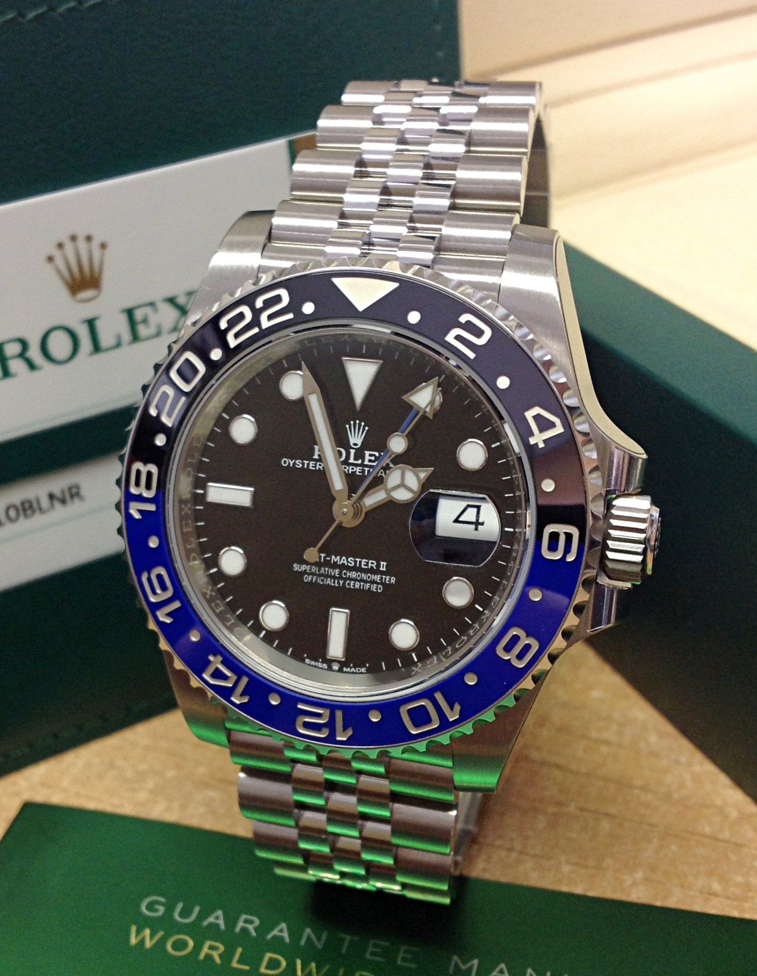 Rolex replica GMT Master II 126710BLNR Batman 3285 clone movement - immagine 2