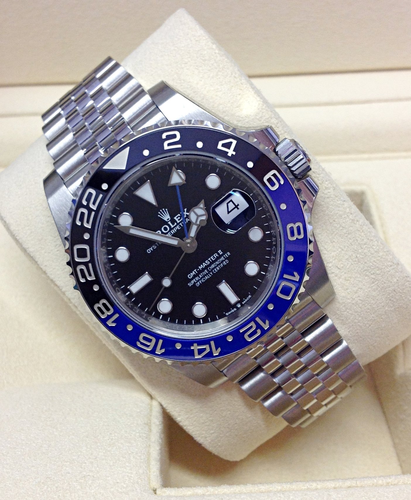 Rolex replica GMT Master II 126710BLNR Batman 3285 clone movement - immagine 3