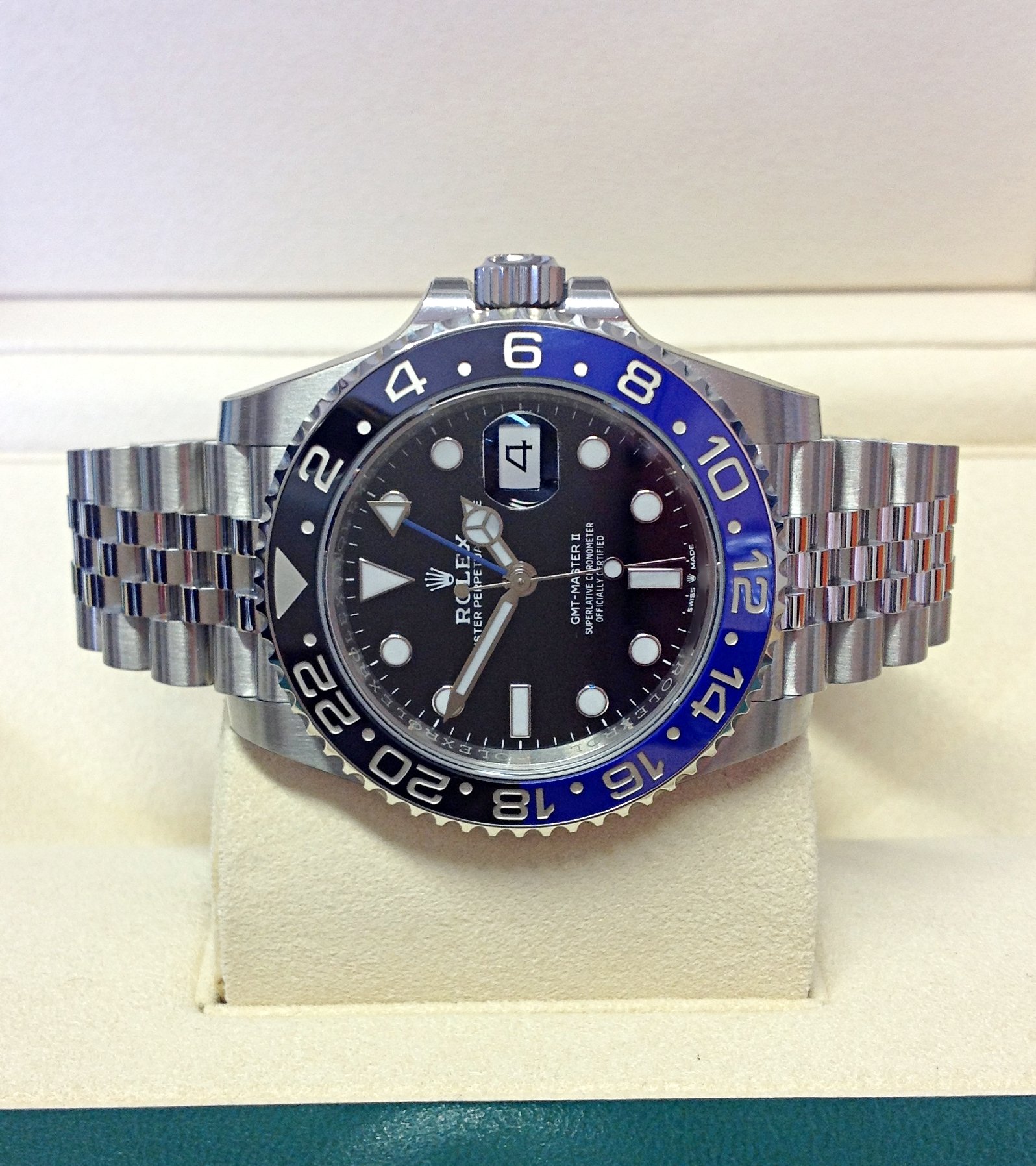 Rolex replica GMT Master II 126710BLNR Batman 3285 clone movement - immagine 6