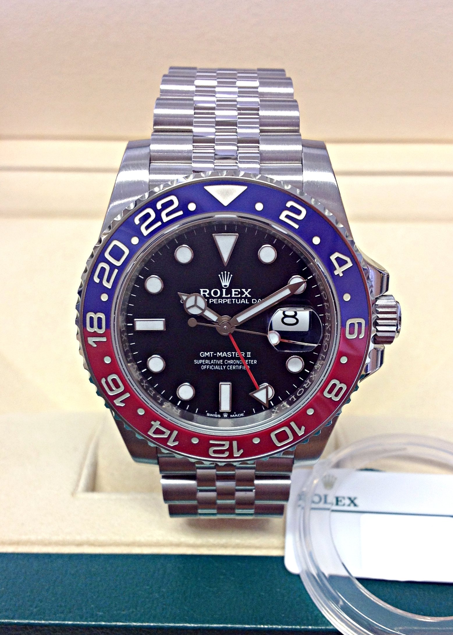 Rolex replica GMT Master II 126710BLRO Pepsi 3285 clone movement - immagine 2