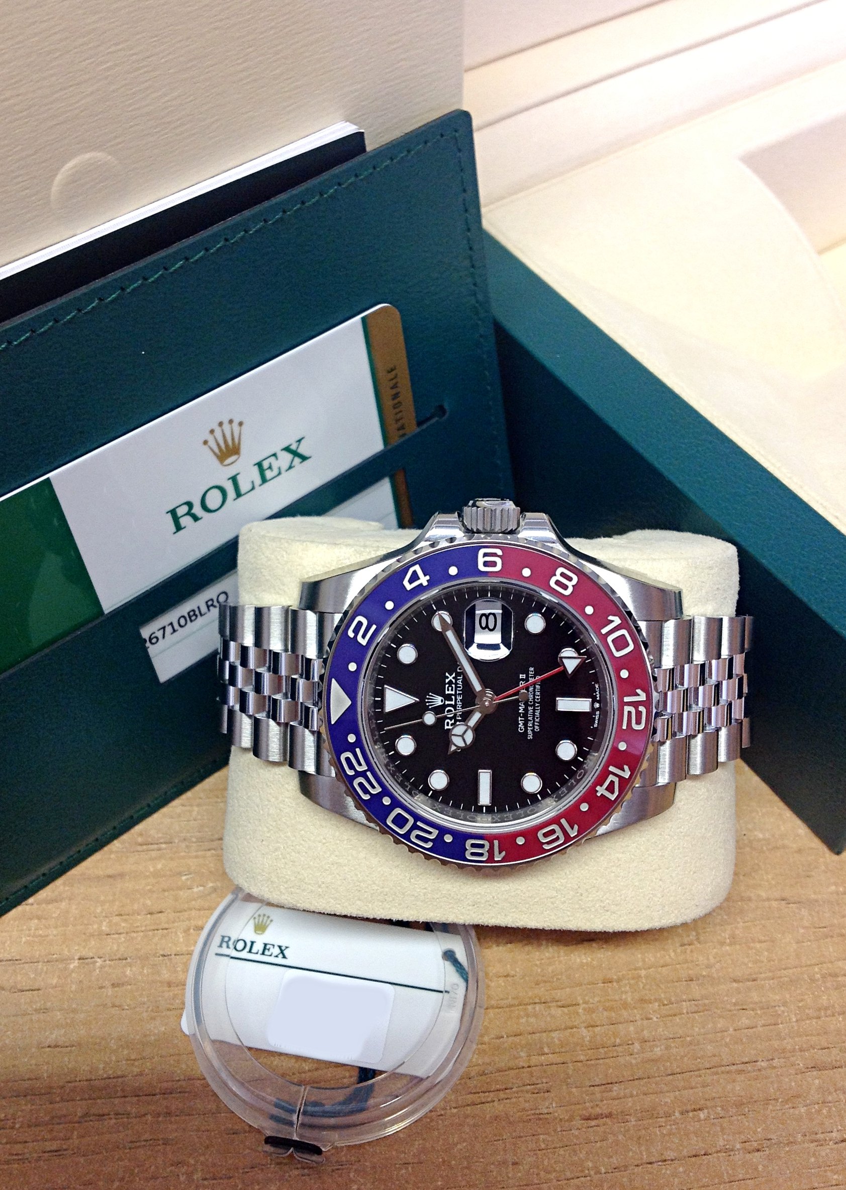 Rolex replica GMT Master II 126710BLRO Pepsi 3285 clone movement - immagine 4