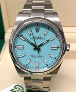 Rolex replica Oyster Perpetual 41 124300 Turquoise Blue 3230 clone movement