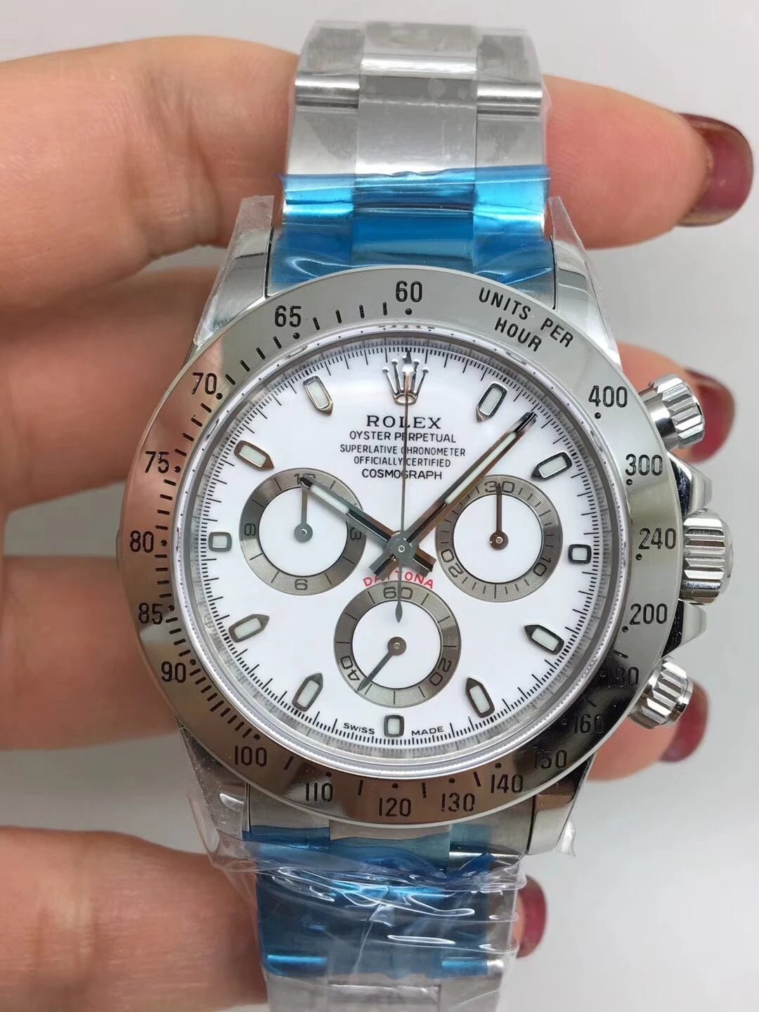 ROLEX REPLICA DAYTONA 116520 WHITE DIAL CLONE MOVEMENT 4130