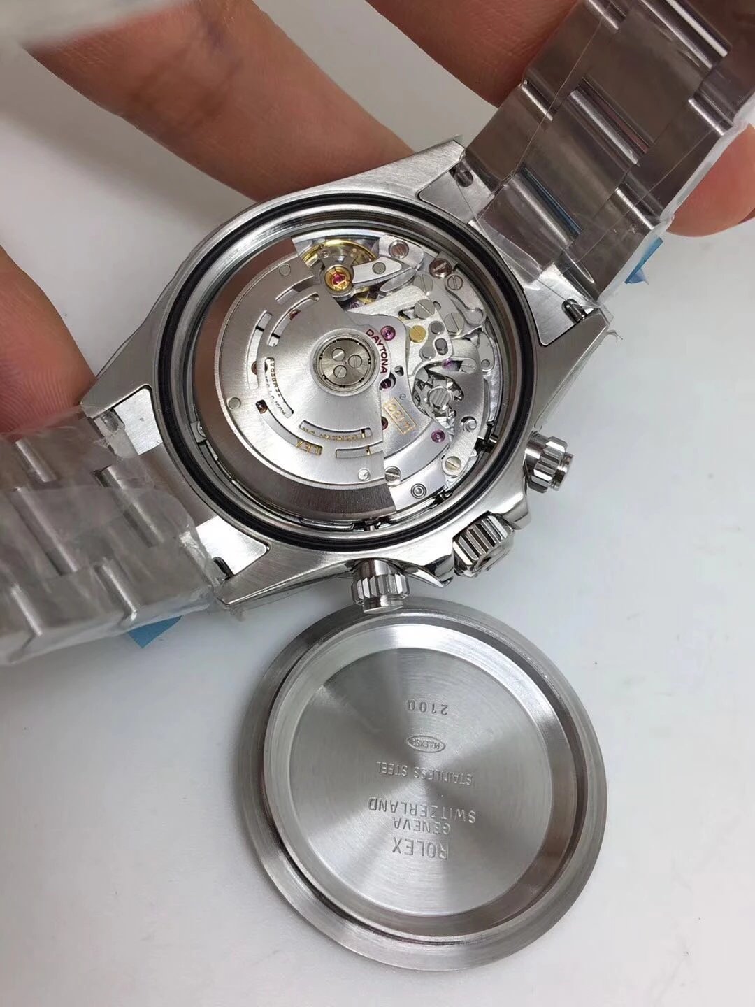 ROLEX REPLICA DAYTONA 116520 WHITE DIAL CLONE MOVEMENT 4130 - immagine 10