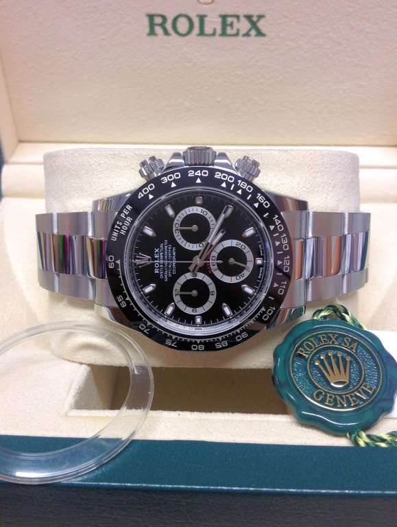ROLEX REPLICA DAYTONA 116500 BLACK DIAL CLONE MOVEMENT 4130 - immagine 5