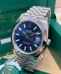 Alternative view of Rolex replica datejust 41 126300 blue dial orologio replica copia