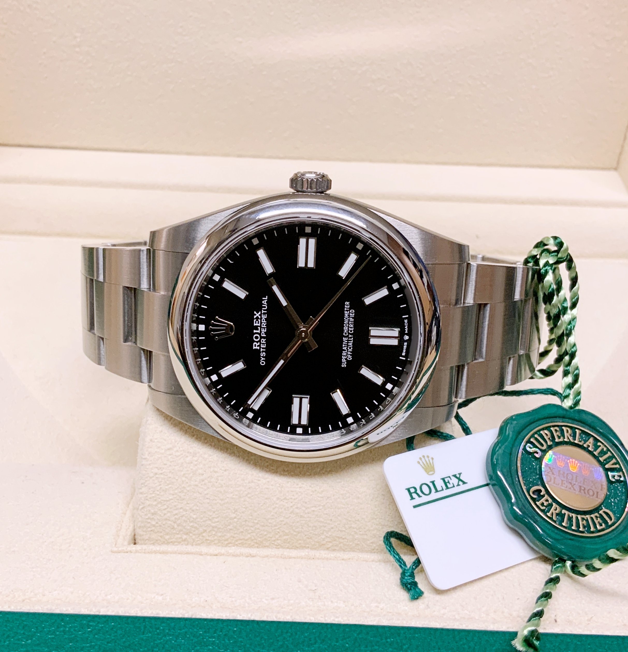 Rolex replica Oyster Perpetual 41 124300 Black Dial - immagine 3