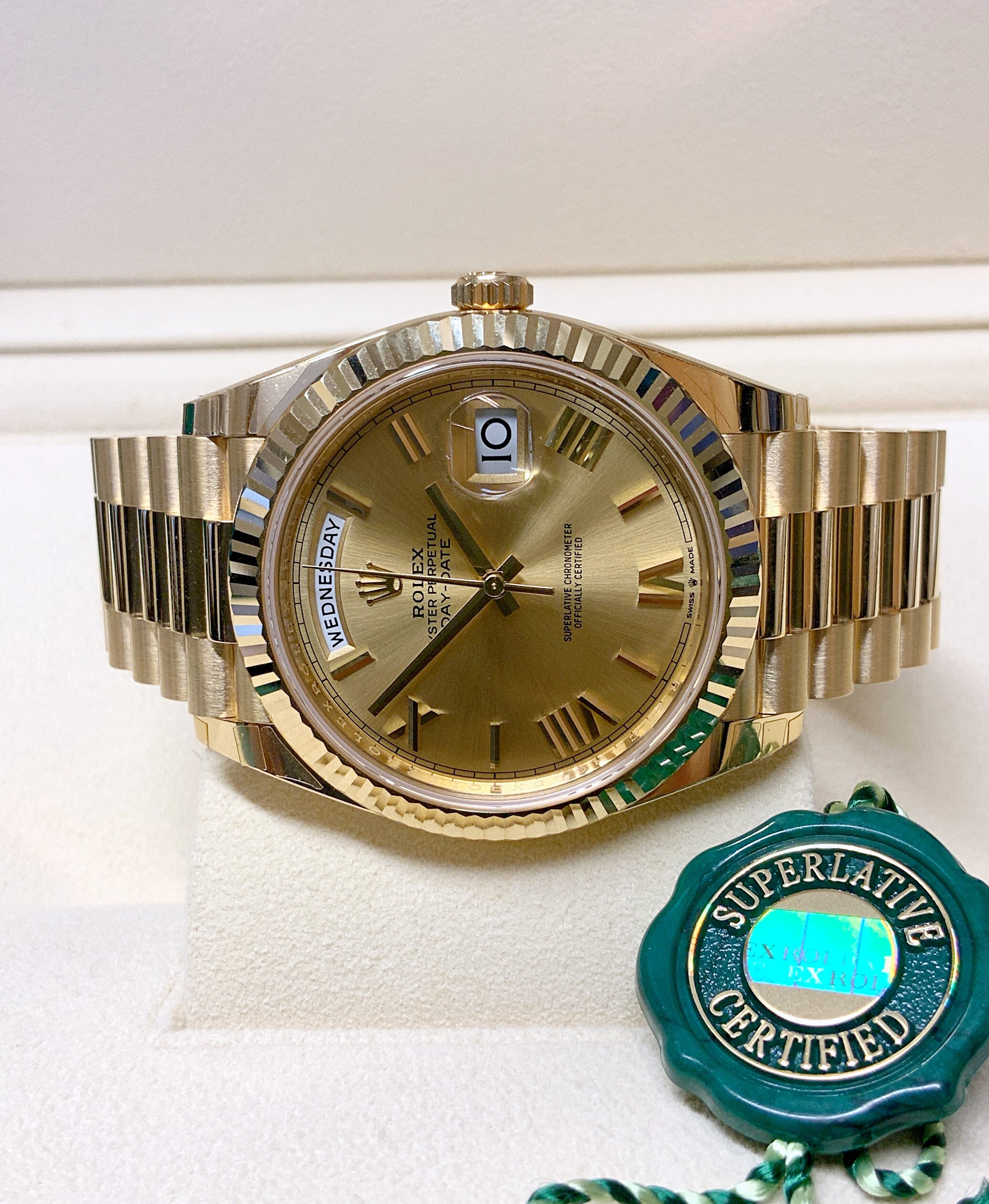 Rolex Day-Date 40 228238 Yellow Gold roman dial - immagine 5