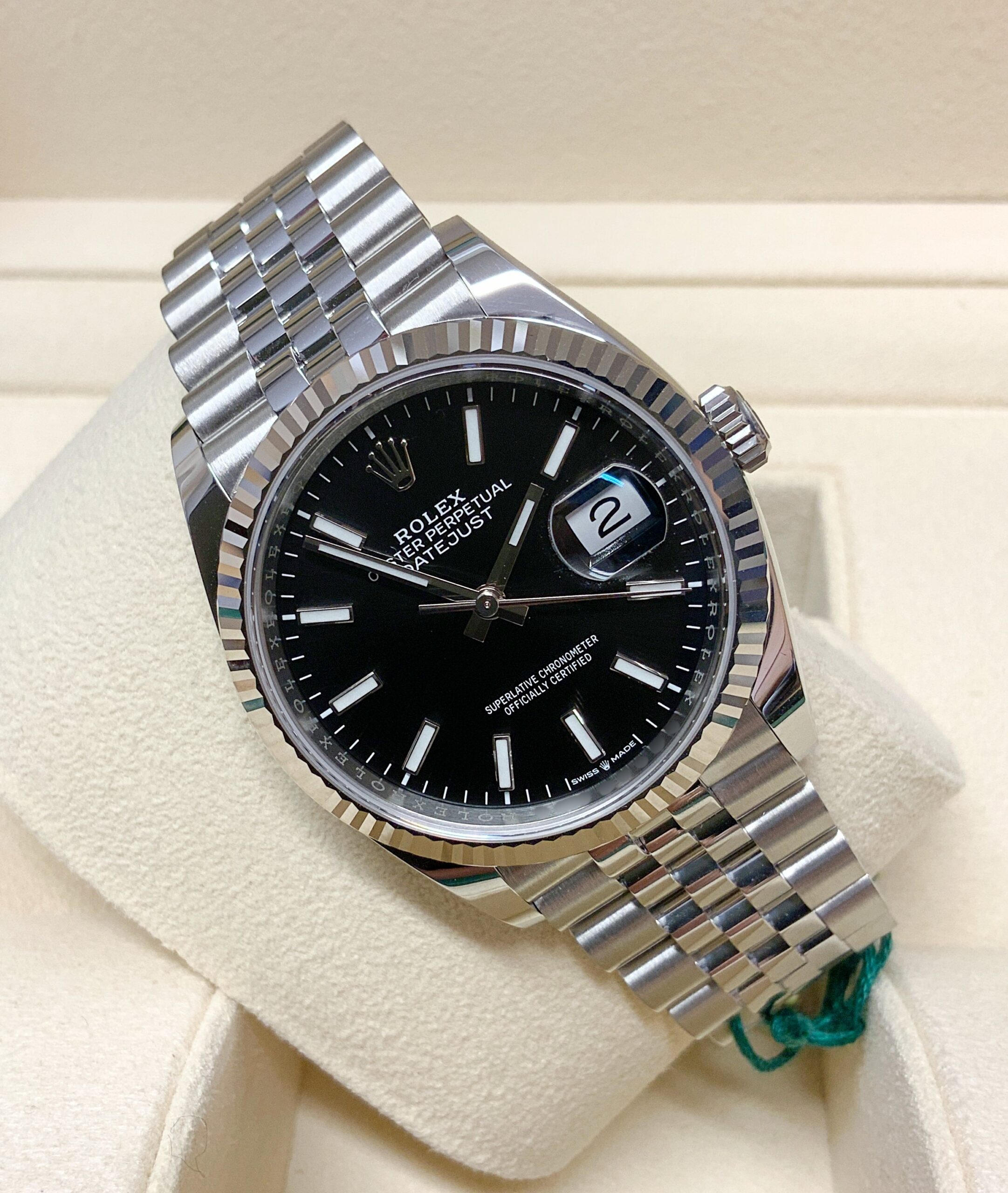 Rolex replica Datejust 126234 36mm Black Baton dial - immagine 6