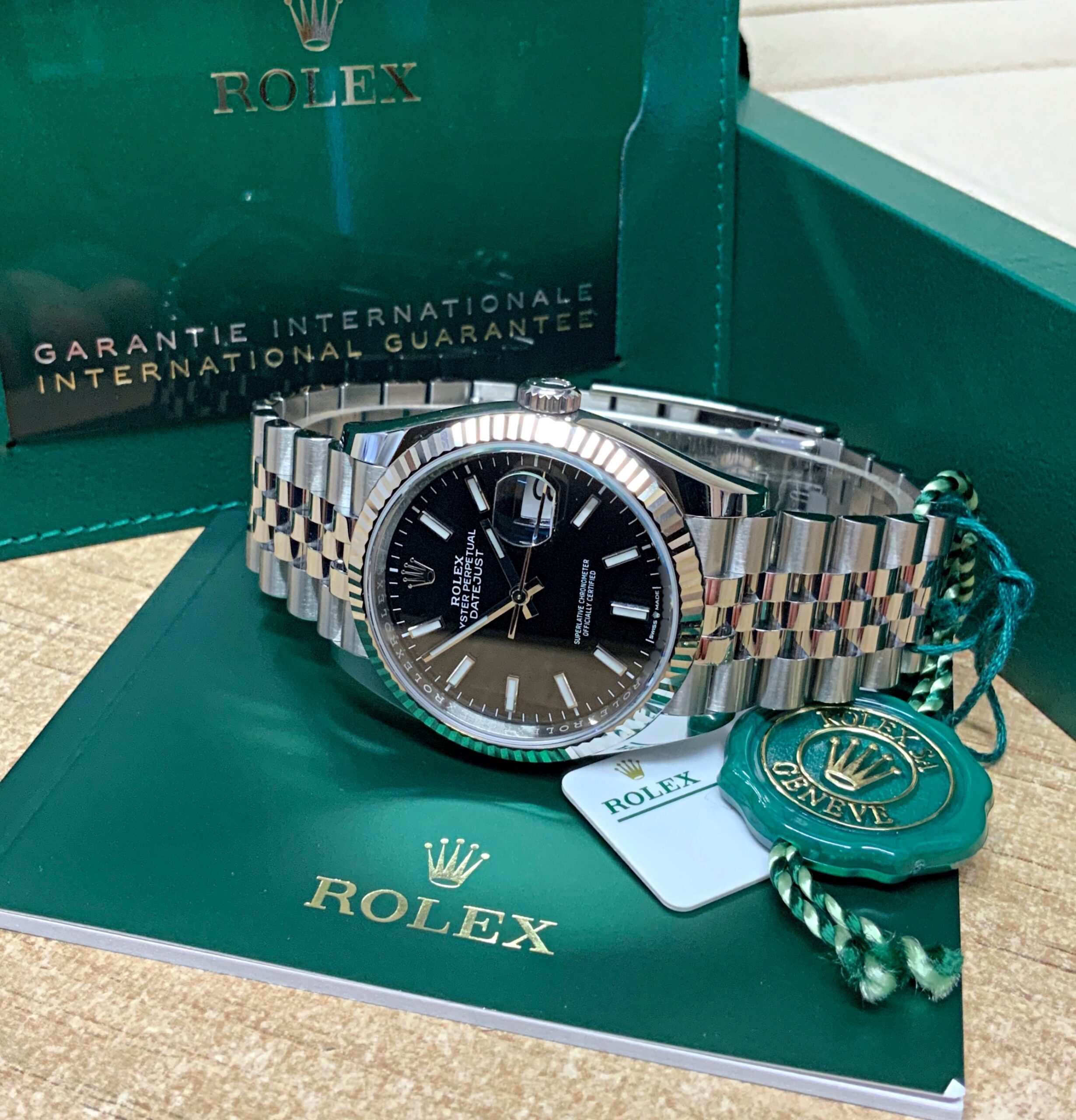 Rolex replica Datejust 126234 36mm Black Baton dial - immagine 7