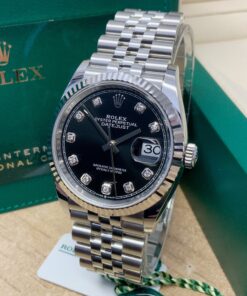 Alternative view of Rolex replica Datejust 36mm 126234 Black Diamond dial