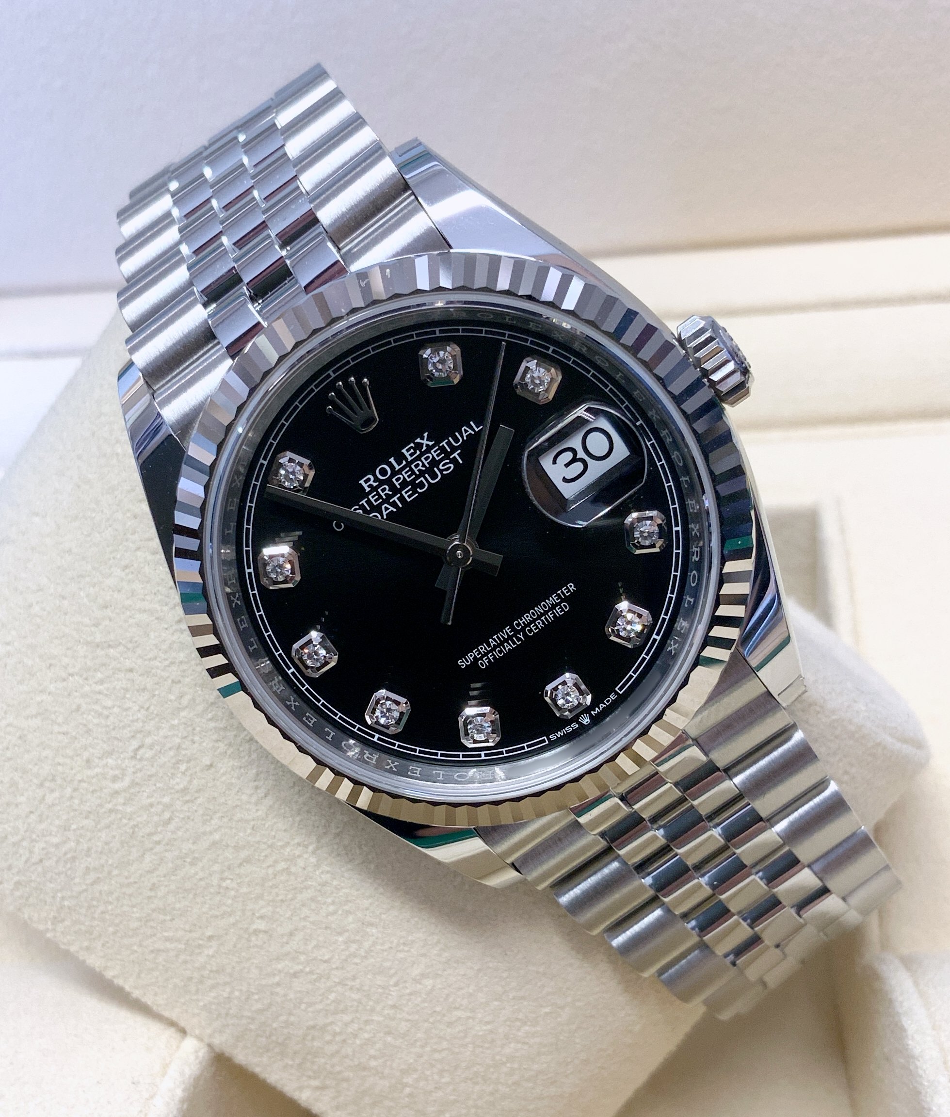 Rolex replica Datejust 36mm 126234 Black Diamond dial - immagine 3