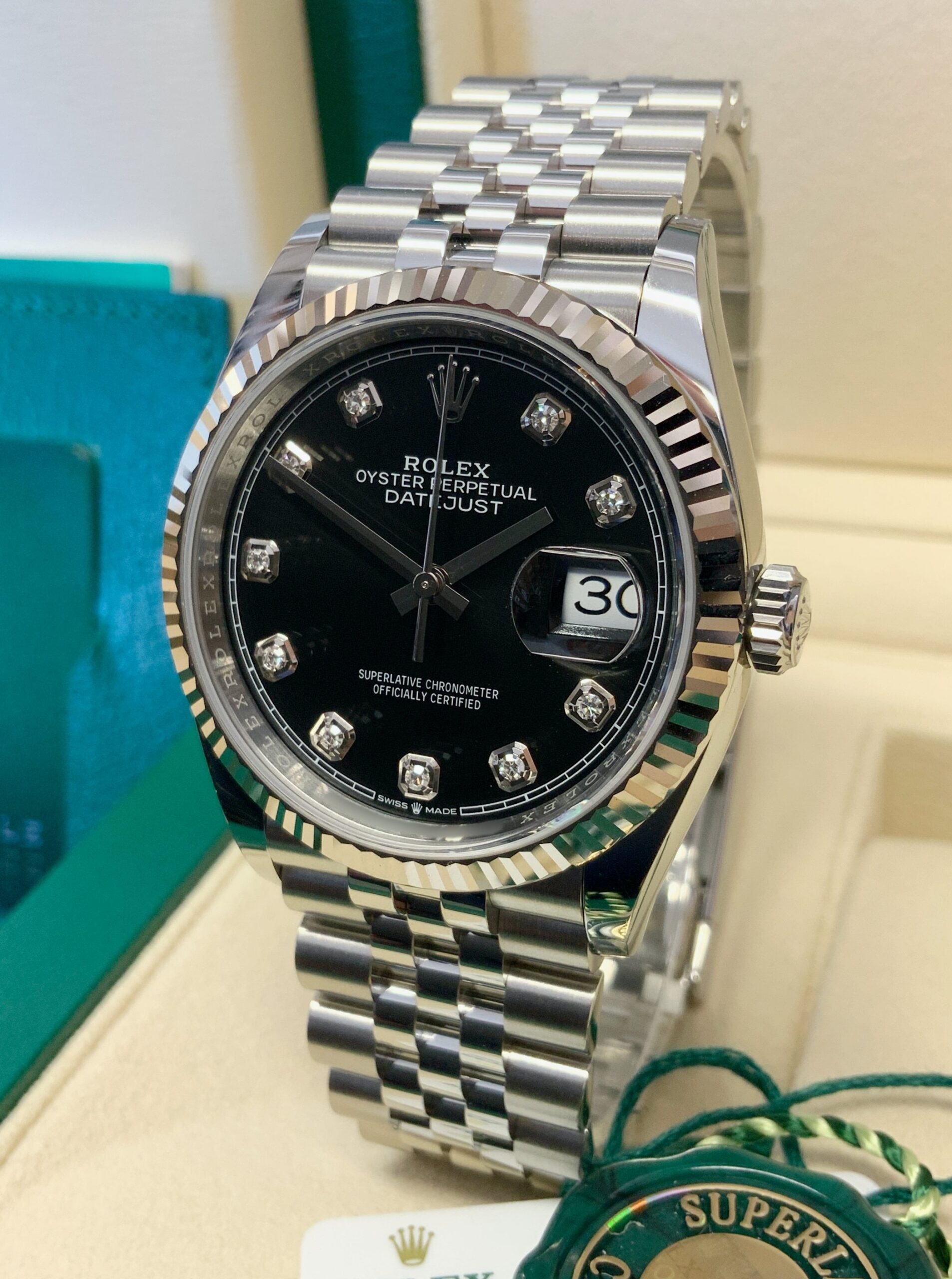 Rolex replica Datejust 36mm 126234 Black Diamond dial - immagine 6