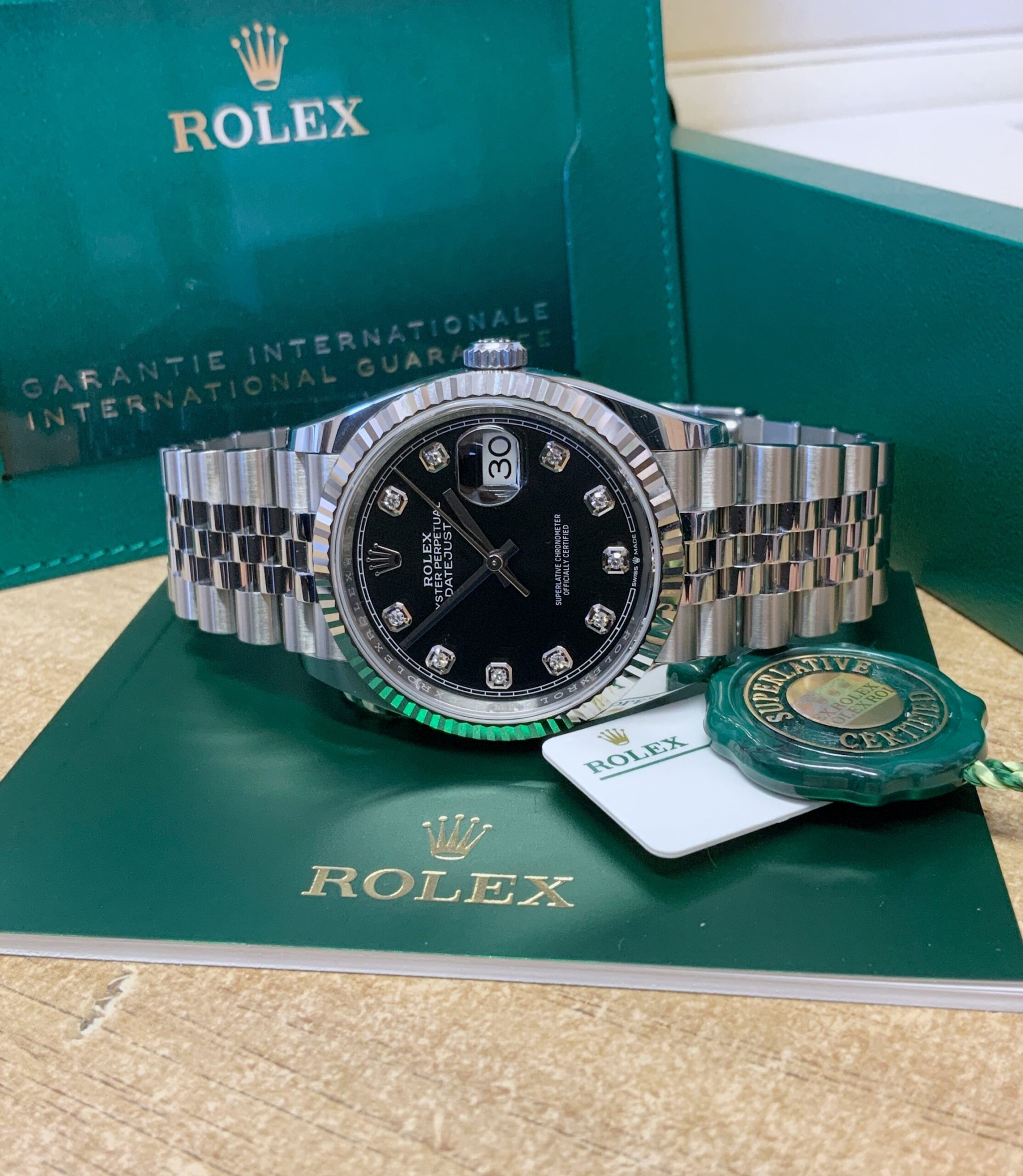 Rolex replica Datejust 36mm 126234 Black Diamond dial - immagine 8