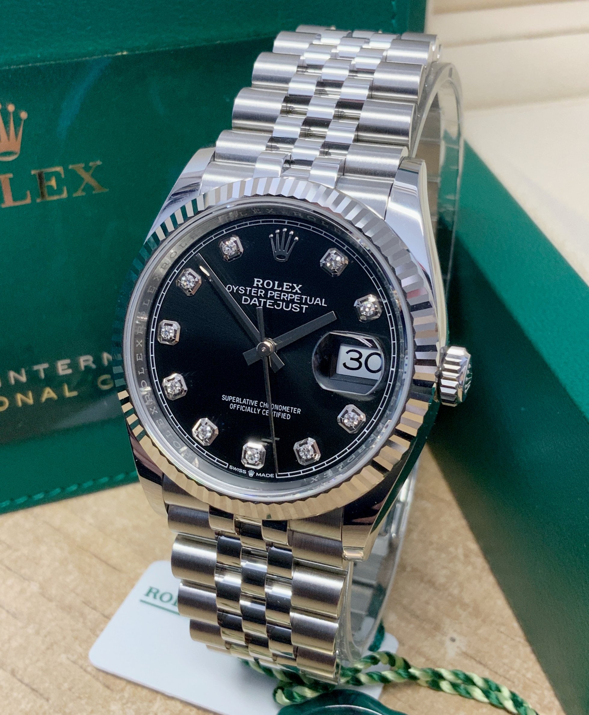 Rolex replica Datejust 36mm 126234 Black Diamond dial - immagine 9