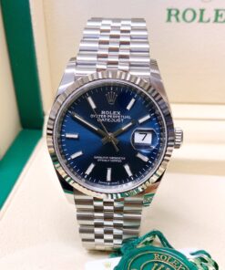 Rolex replica Datejust 36mm 126234 Blue Baton dial
