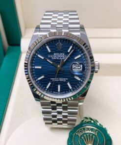 Rolex replica Datejust 36mm 126234 Blue Fluted Motif
