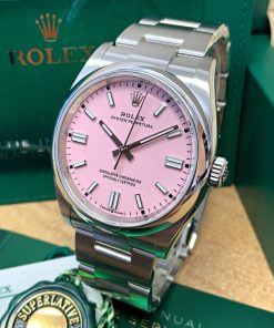 Alternative view of Rolex replica Oyster Perpetual 36 126000 Candy Pink
