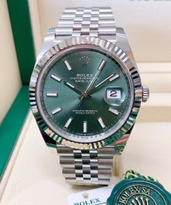Rolex replica datejust 126234 mint green 41mm jubilee bracelet
