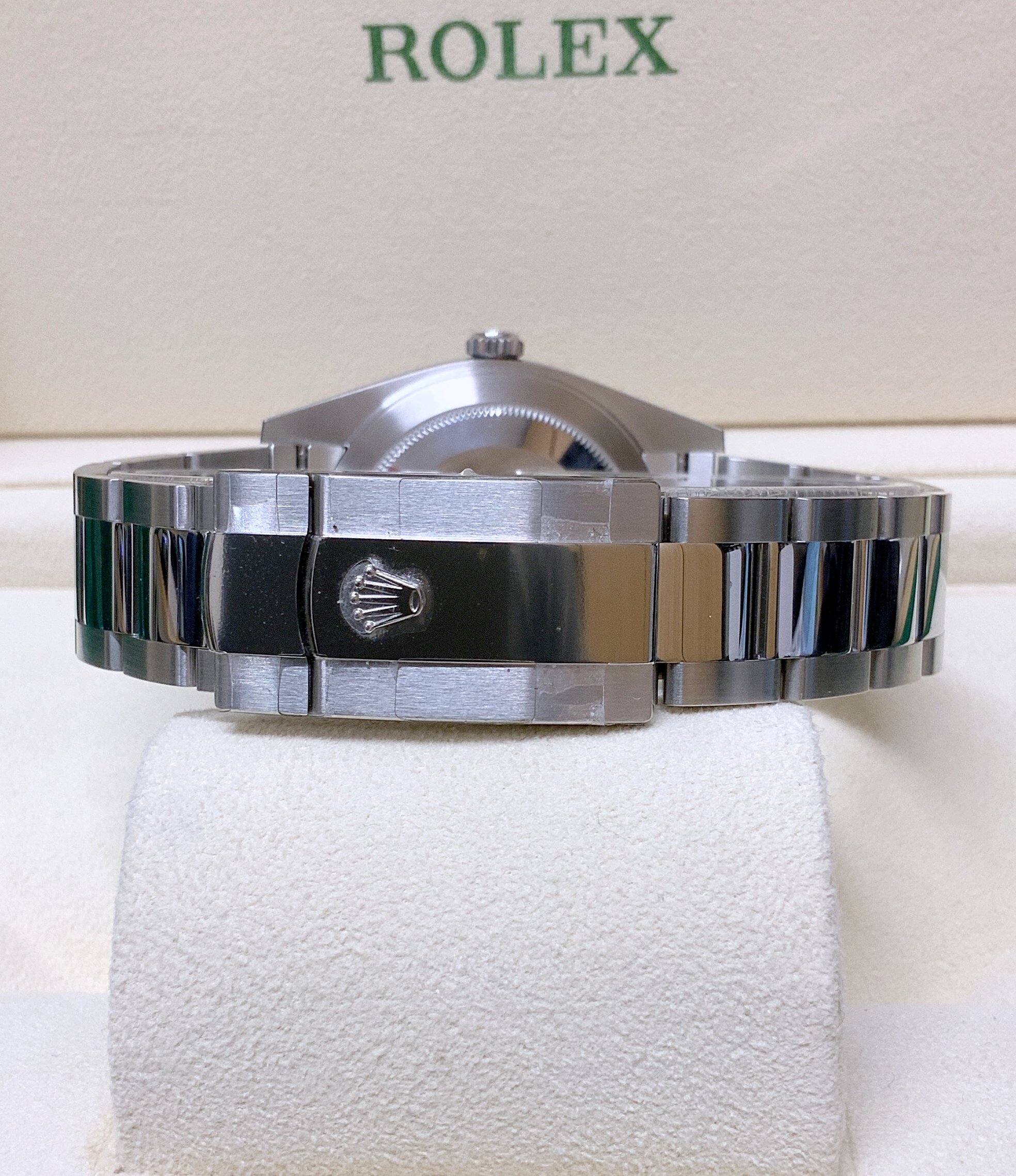 Rolex replica datejust 41mm 126334 mint green dial oyster bracelet - immagine 7