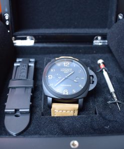 Alternative view of Panerai replica luminor marina GMT ceramica PVD