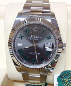 Rolex replica Datejust 41mm 126334 Wimbledon Dial oyster bracelet