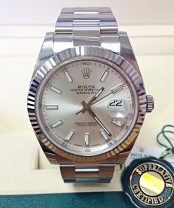 Rolex replica Datejust 41mm 126334 Silver Dial oyster steel